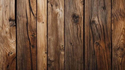 Obraz premium Wooden texture background with different shades of brown featuring various patterns and grain details in a vertical arrangement