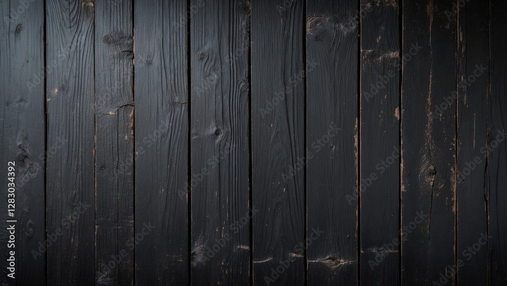 Poster Dark grunge wooden texture background with natural grain patterns ideal for design and wallpaper applications.