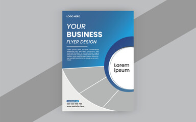Corporate business flyer design template