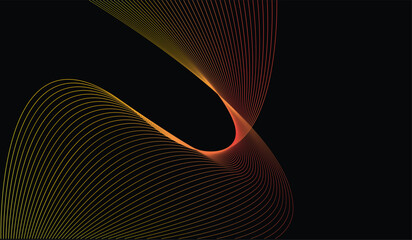 Curved Lines with Gradient Effect