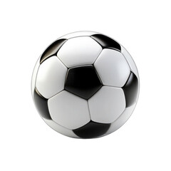 Naklejka premium Classic Soccer Ball Against on transparent background, football png