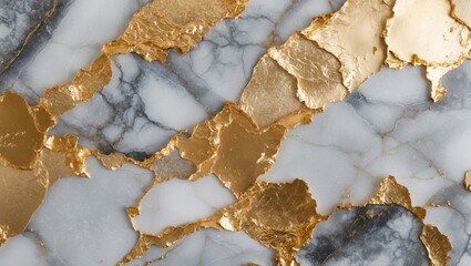 Obraz premium Abstract marble texture with gold and gray patterns for background or surface design applications