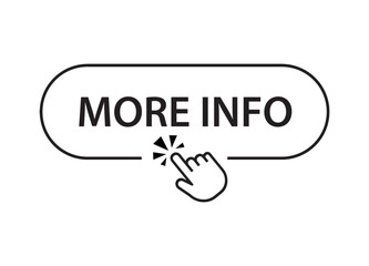 More info sign on white background	