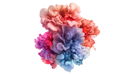 Colorful abstract floral design with vibrant hues