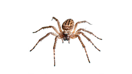 Spider with intricate patterns in close up view