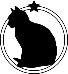 Cat silhouette, Cat, Cat breeds, logo, vector, silhouette, i love my dog, animal, illustration, icon, sign, design, black, symbol, pet, love