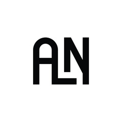 AN monogram logo design letter text name symbol monochrome logotype alphabet character simple logo