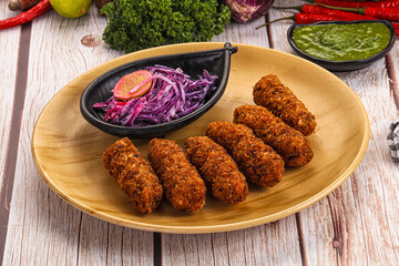 Indian minced meat kebab kofta