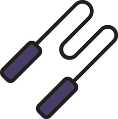 Dumbbell Filled Line Icon