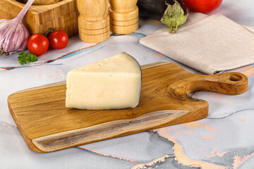 Sheep hard cheese Caprino Romano