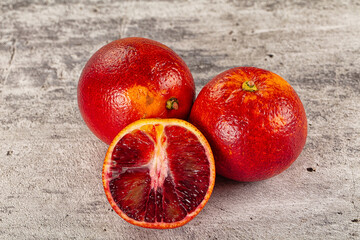 Red sweet juicy orange fruit
