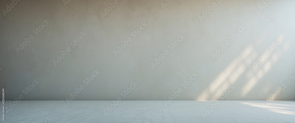 Aufkleber Minimalist clean wall texture background with ample copy space for design projects and presentations. Perfect for showcasing content.