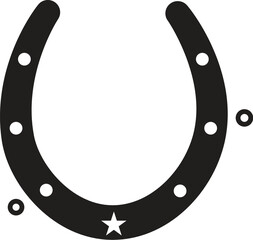 horse shoe hoseshoe silhouette vector 