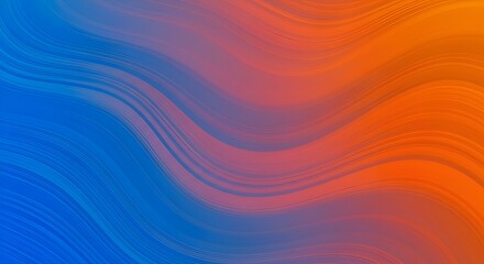 Obraz premium blue and orange abstract gradient