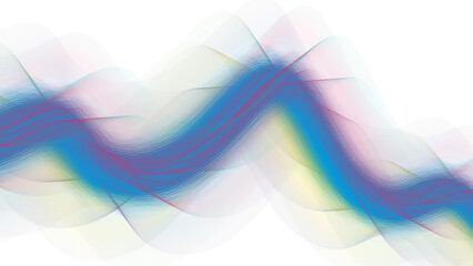 Abstract wave lines flowing smooth curve. Purple and Blue Flowing Waves designs. Spiral line art wave template for covers, posters, leaflets, flyers. Sound Wave with futuristic Fluid design 