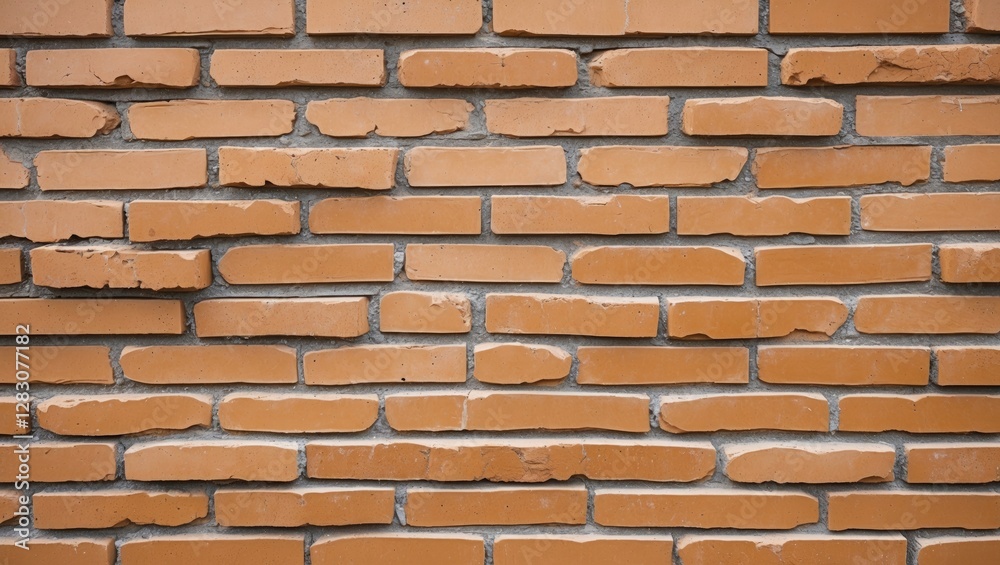 Poster close up view of a textured tan brick wall showcasing varied brick sizes and weathered surfaces suit