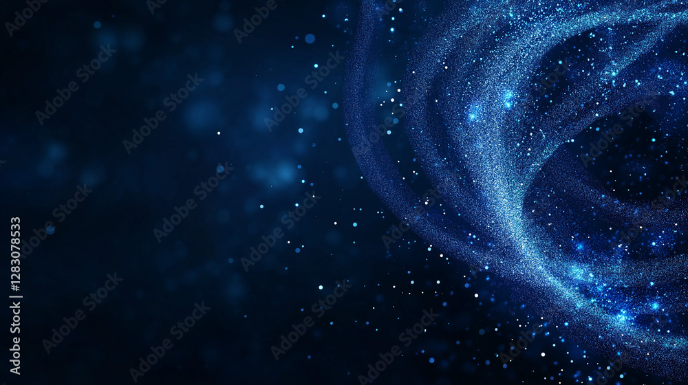 Wall mural celestial swirl of cosmic dust: a mesmerizing abstract composition, showcasing a dynamic swirl of ra