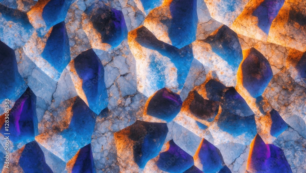 Poster colorful textured marble stone surface close up abstract background for wallpaper and design project