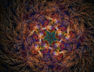 Imaginatory fractal abstract background Image