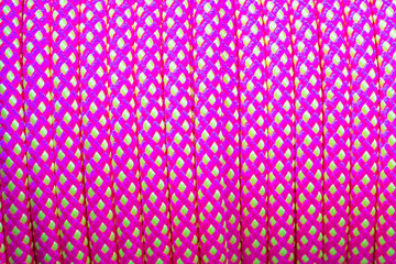 Colorful climbing rope as a texture, background