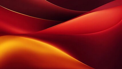 Abstract Red and Orange Curves: Gradient Wallpaper