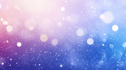 Obraz premium Abstract pastel background with bokeh lights and snow effect.