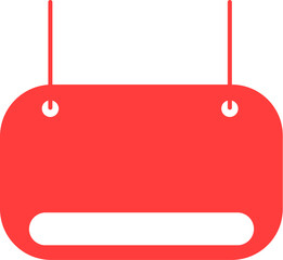 Red Signboard Shape