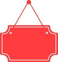 Red Signboard Shape