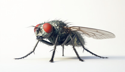 Macro Photography of a House Fly