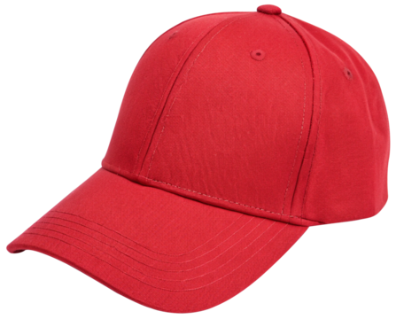 red baseball cap isolated on white background