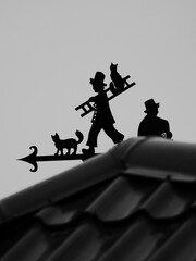 silhouette of a man riding a horse