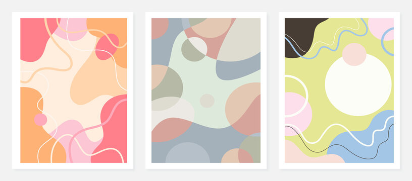 Abstract background with hand drawn doodle shapes.
