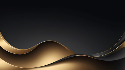 Obraz premium A luxurious gold-to-black gradient background, elegant and high-end feel, suitable for premium designs.