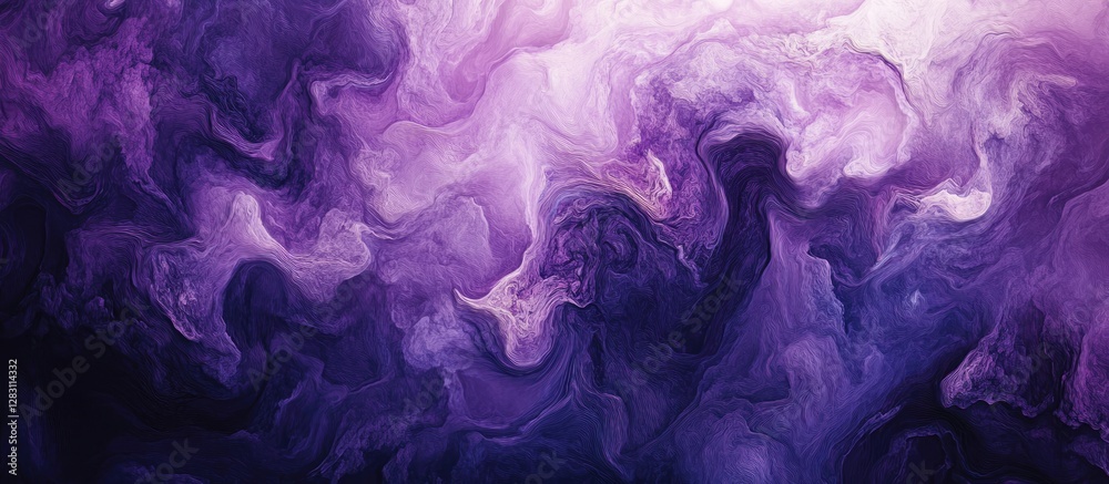 Leinwandbilder abstract swirling background in shades of purple and violet, with smooth gradients and fluid shapes 