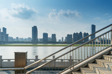 Obraz premium Urban Scenery of Nanchang New District,jiangxi,china