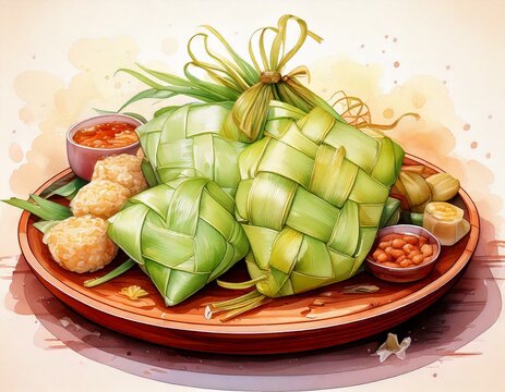 ketupat food for hari raya 