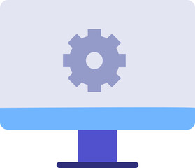 Computer Setting Flat Icon