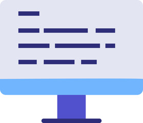 Obraz premium Computer Coding Flat Icon
