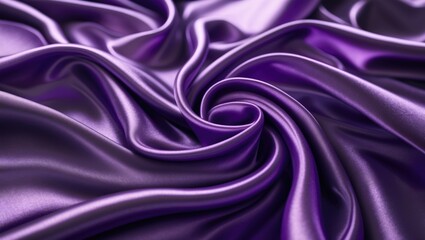 Fototapeta premium Purple silk fabric texture flowing in elegant folds creating a smooth and glossy surface background