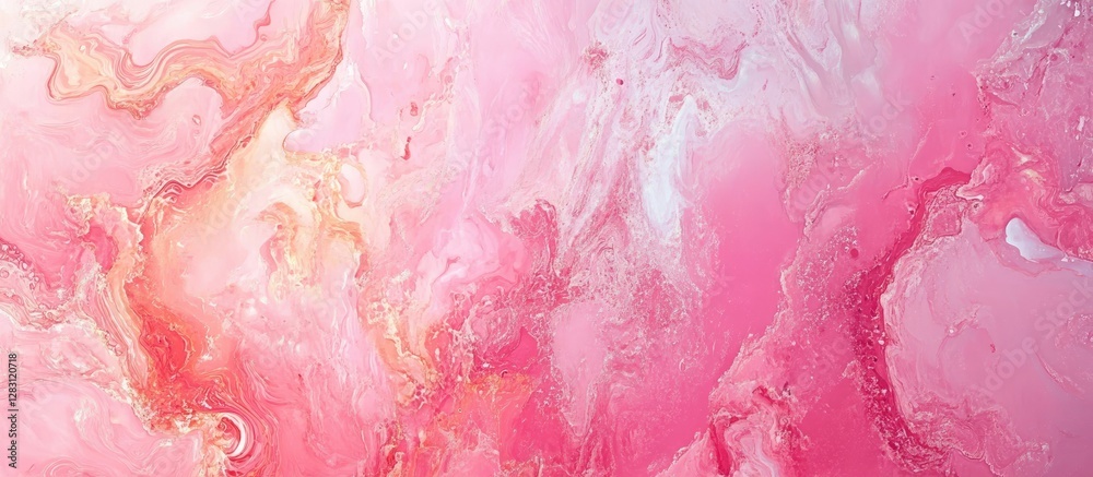 Aufkleber pink natural stone marble texture background featuring swirls of light and dark pink hues with soft 