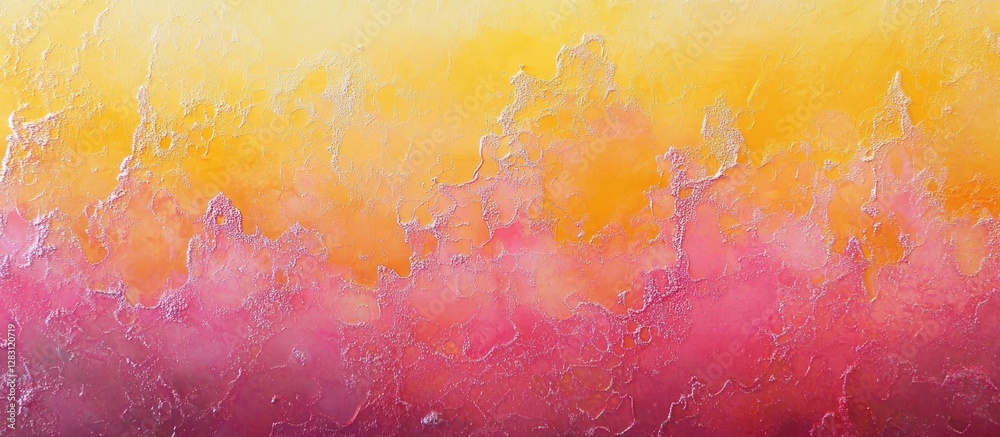 Poster gradient backdrop showcasing vibrant pink and yellow hues with textured details creating depth and c