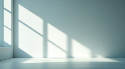 Fototapeta premium Light and Shadow Play in a Minimalist Room