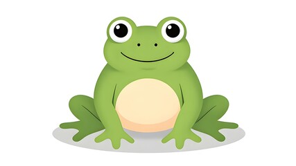 The funny frog's smile