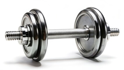 Fototapeta premium Dumbbell on White Background