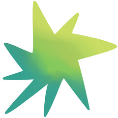 Doodle star sparkle effect decoration element