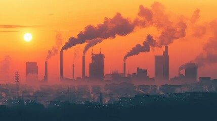 background air pollution and pm 2.5 over city