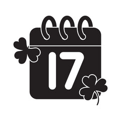 Saint Patricks Day Calendar Icon