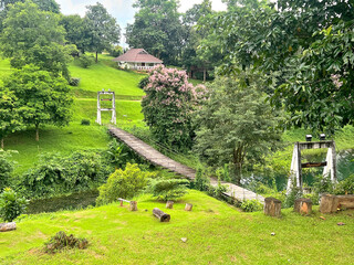 Pom Pee is the most famous landmark in Thong Pha Phum District, Kanchanaburi, Thailand