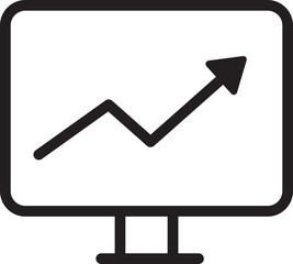 Graphic Growth Outline Icon