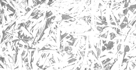 Black Grunge Bamboo Leaves Overlay on Transparent Background for Creative Textures and Visual Effects